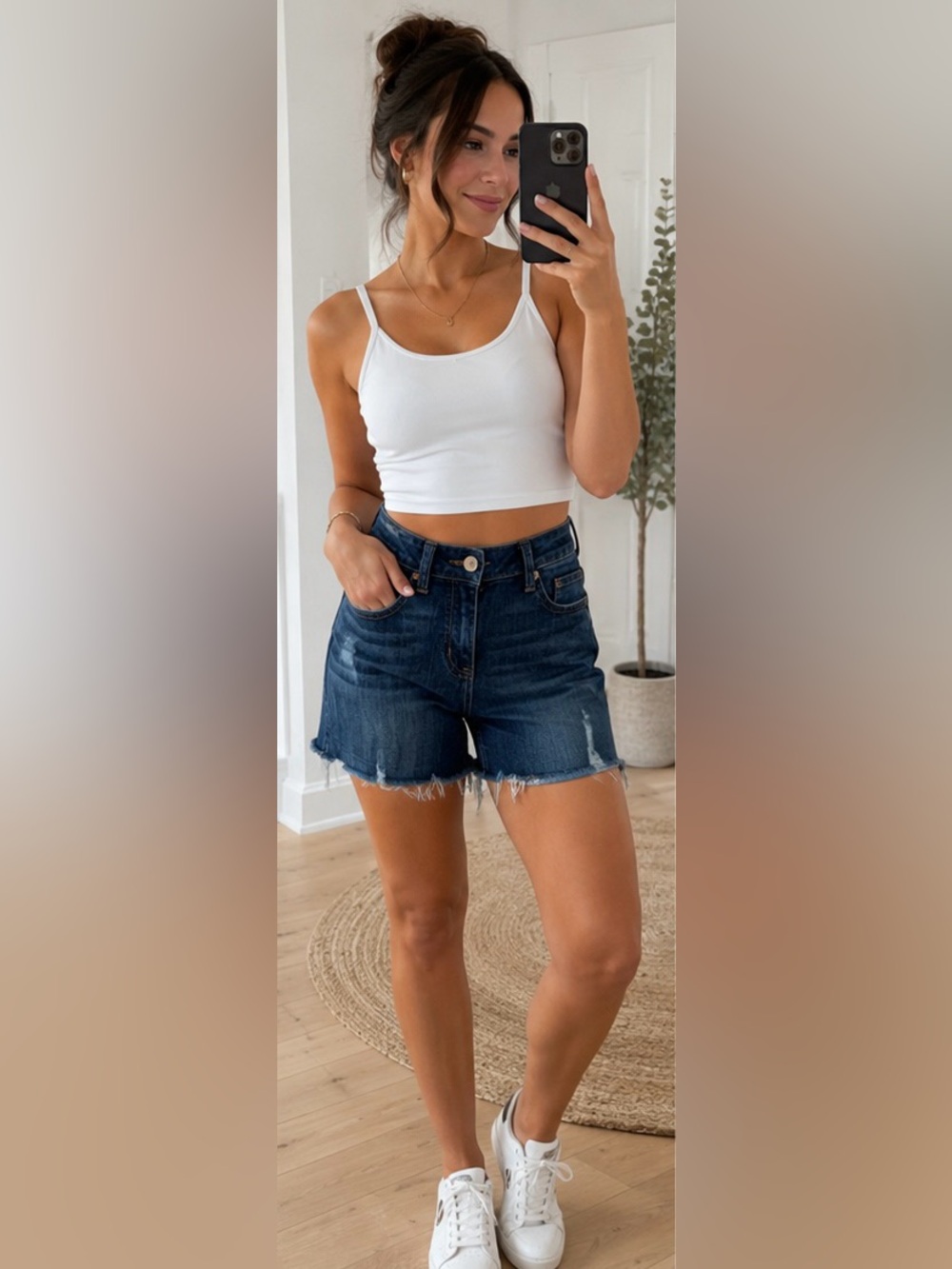 KUT from the Kloth Distressed Denim Cutoff Shorts Size 4 Raw